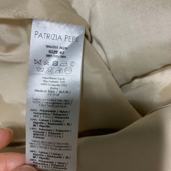 Patrizia‎ Pepe Italy patchwork quiet luxury shift dress size 6 US IT 42 career - Picture 7 of 8